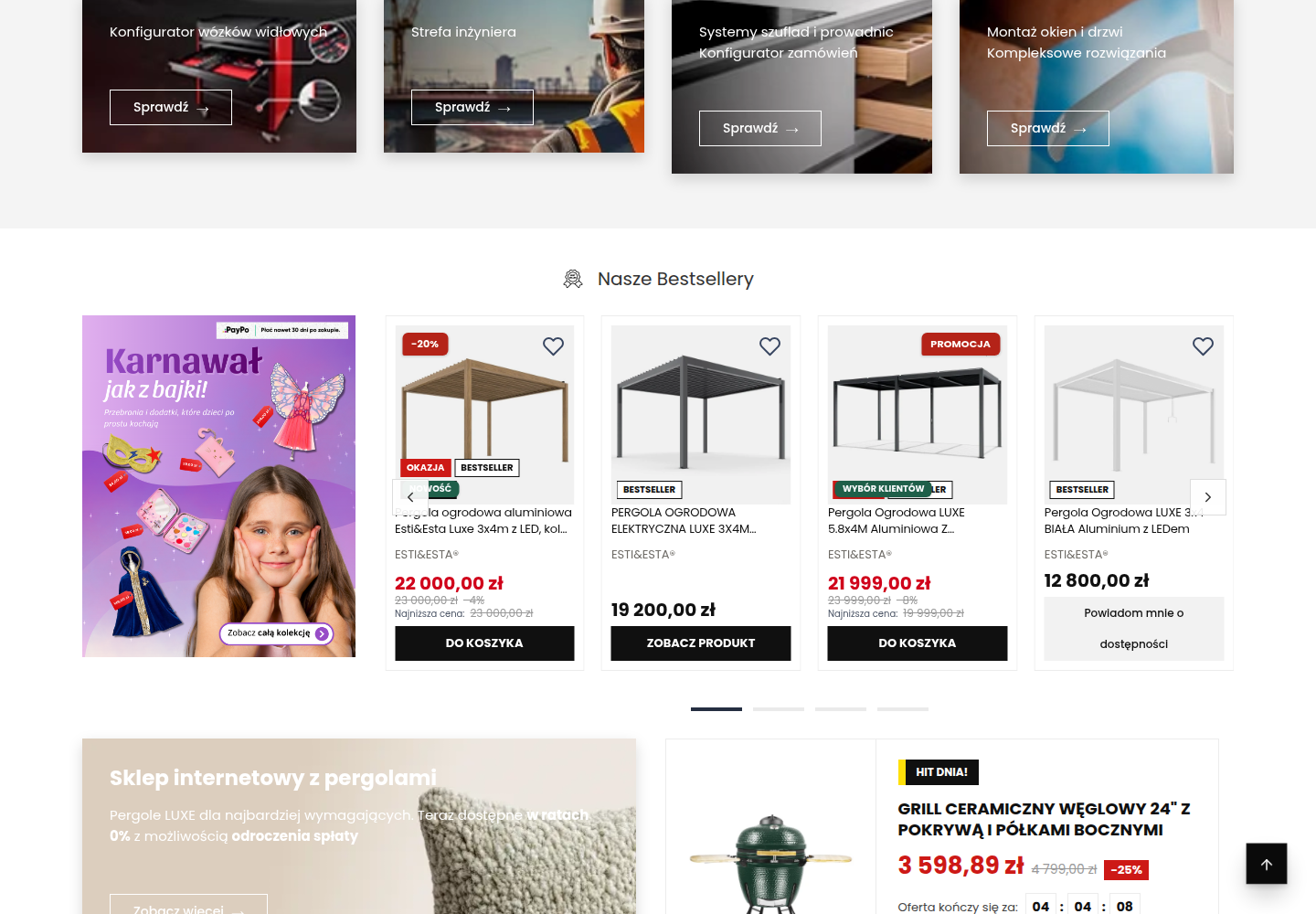 Etykiety GrowLabels na liście produktów sklepu Shoper Storefront